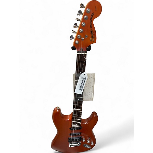 Used Squier Deluxe Stratocaster Walnut Solid Body Electric Guitar