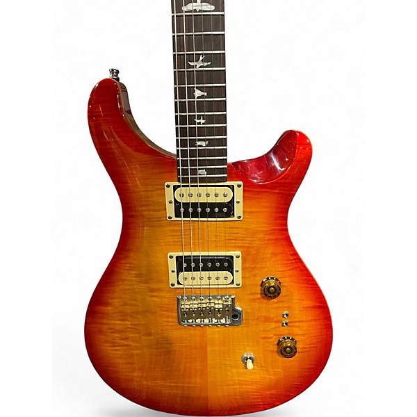Used PRS SE Custom 24 Cherry Sunburst Solid Body Electric Guitar