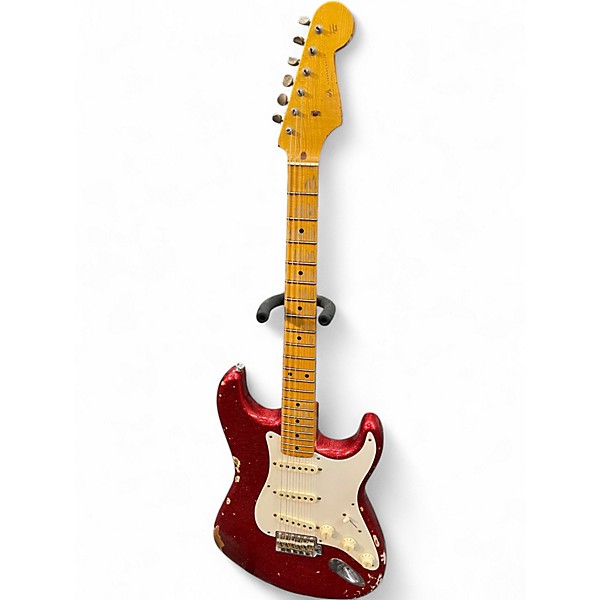 Used Fender Custom Shop Ltd Edition El Diablo Stratocaster Relic Candy Apple Red Sparkle  Solid Body Electric Guitar