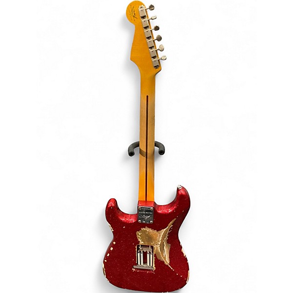 Used Fender Custom Shop Ltd Edition El Diablo Stratocaster Relic Candy Apple Red Sparkle  Solid Body Electric Guitar
