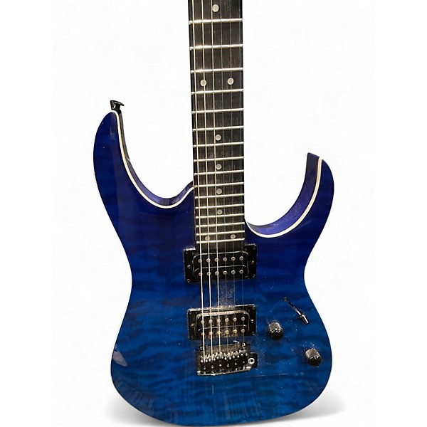 Used Ibanez GRGA120QA Blue Solid Body Electric Guitar