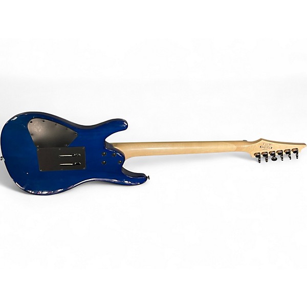 Used Ibanez S670QM TRANS BLUE Solid Body Electric Guitar