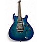 Used Ibanez S670QM TRANS BLUE Solid Body Electric Guitar
