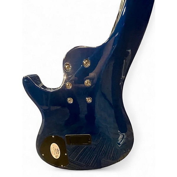 Used Schecter Guitar Research C5 Blue Burst Electric Bass Guitar
