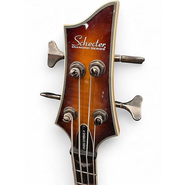 Used Schecter Guitar Research Omen Extreme 4 String Vintage Sunburst Electric Bass Guitar