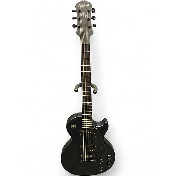 Used Epiphone Gothic Les Paul Studio Black Solid Body Electric Guitar