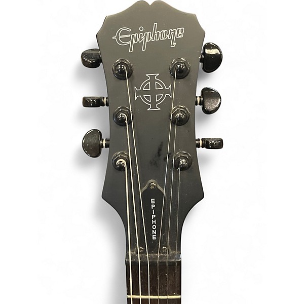 Used Epiphone Gothic Les Paul Studio Black Solid Body Electric Guitar