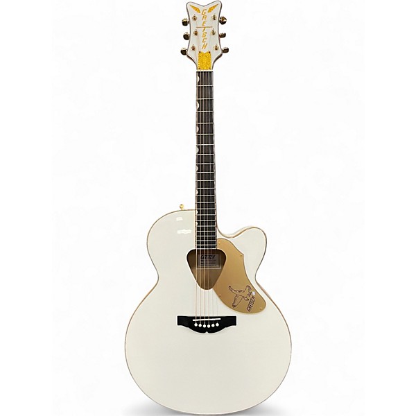 Used Gretsch Guitars G5022CWFE Rancher Falcon Jumbo White Acoustic Electric Guitar
