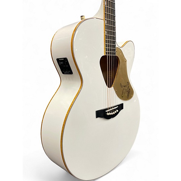 Used Gretsch Guitars G5022CWFE Rancher Falcon Jumbo White Acoustic Electric Guitar