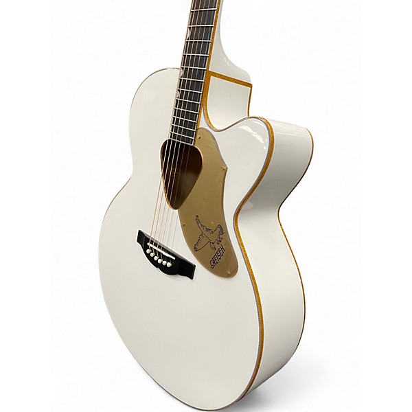 Used Gretsch Guitars G5022CWFE Rancher Falcon Jumbo White Acoustic Electric Guitar