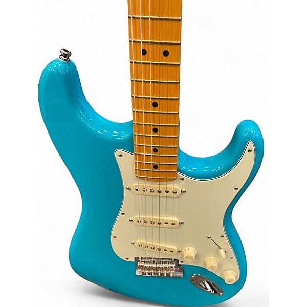 Used 2022 Fender American Professional II Stratocaster miami blue Solid Body Electric Guitar