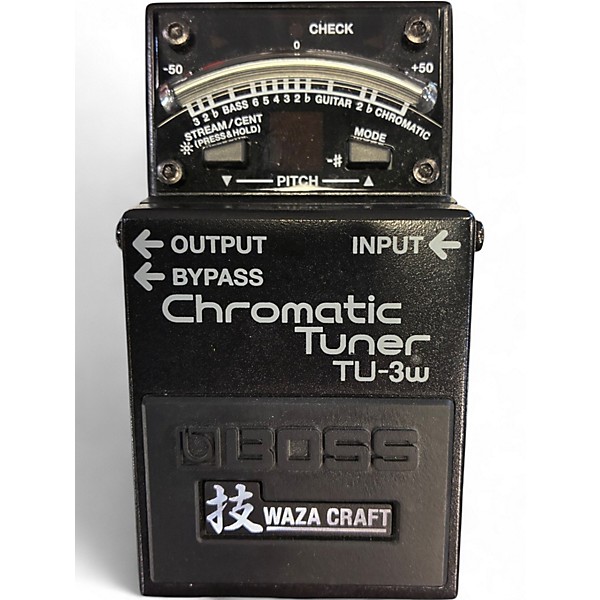 Used BOSS TU3W Waza Craft Chromatic Tuner Pedal
