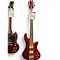 Used Schecter Guitar Research Stiletto Elite 5 String Crimson Red Trans Electric Bass Guitar thumbnail