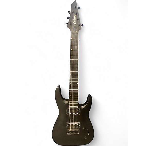 Used Jackson JS22-7 Dinky 7 String BLACK Solid Body Electric Guitar