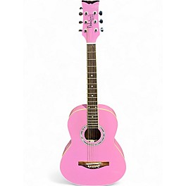 Used Daisy Rock Debutante Jr. Miss BUBBLEGUM PINK Acoustic Guitar