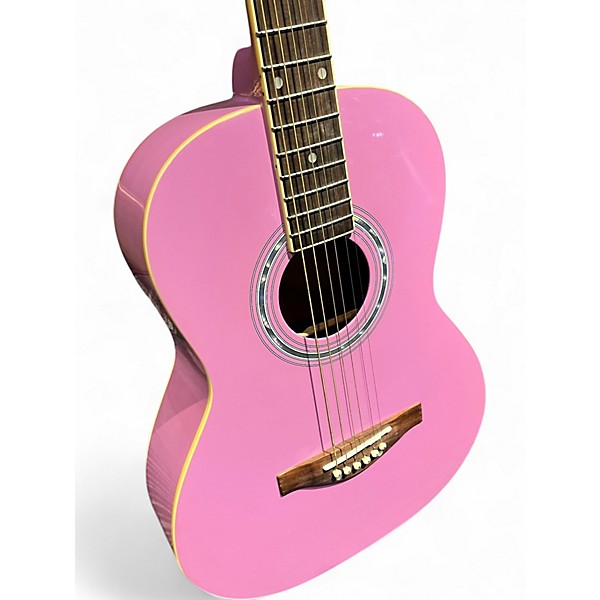Used Daisy Rock Debutante Jr. Miss BUBBLEGUM PINK Acoustic Guitar
