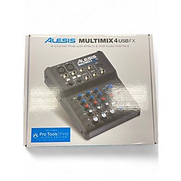 Used Alesis MultiMix 4 USB FX 4-Channel Unpowered Mixer