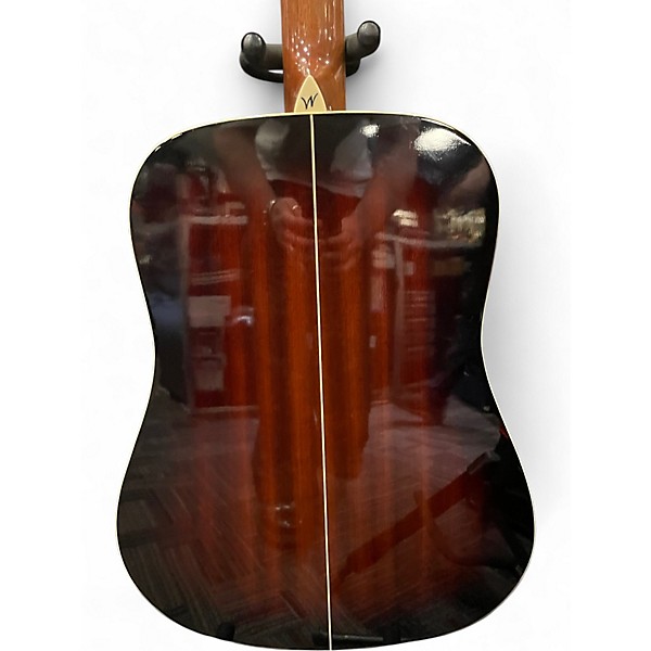 Used Washburn WD7SATB 2 Color Sunburst Acoustic Guitar