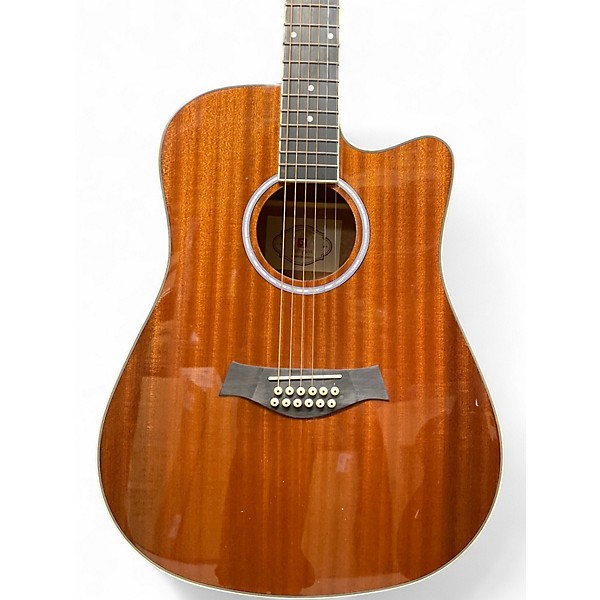 Used Vangoa VGE12-3 Natural 12 String Acoustic Electric Guitar