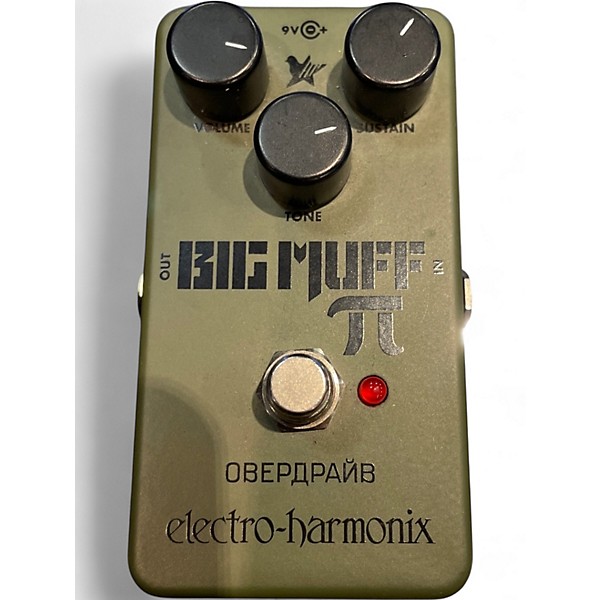Used Electro-Harmonix Green Russian Big Muff Pi Fuzz Effect Pedal