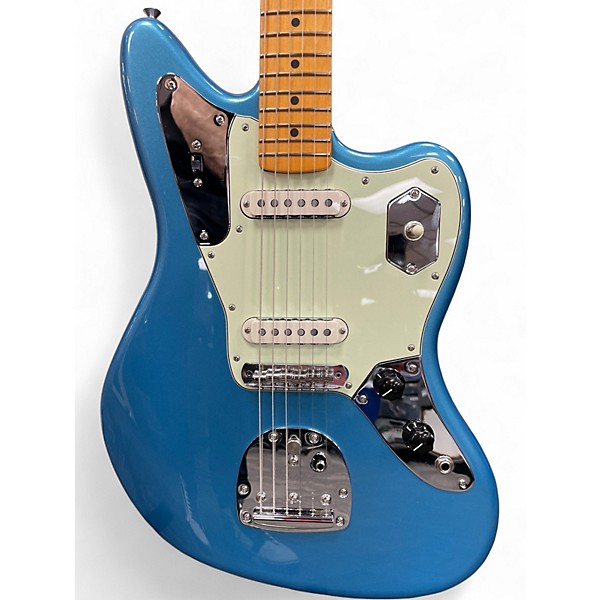 Used 2025 Fender American Professional Jaguar Faded Lake Placid Blue Solid Body Electric Guitar