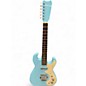 Used Silvertone 1449 Daphne Blue Solid Body Electric Guitar thumbnail