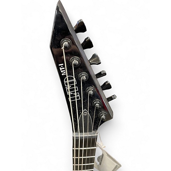Used Esp Ltd MT-I Mick Thomson Signature OBSIDIAN METALIC Solid Body Electric Guitar
