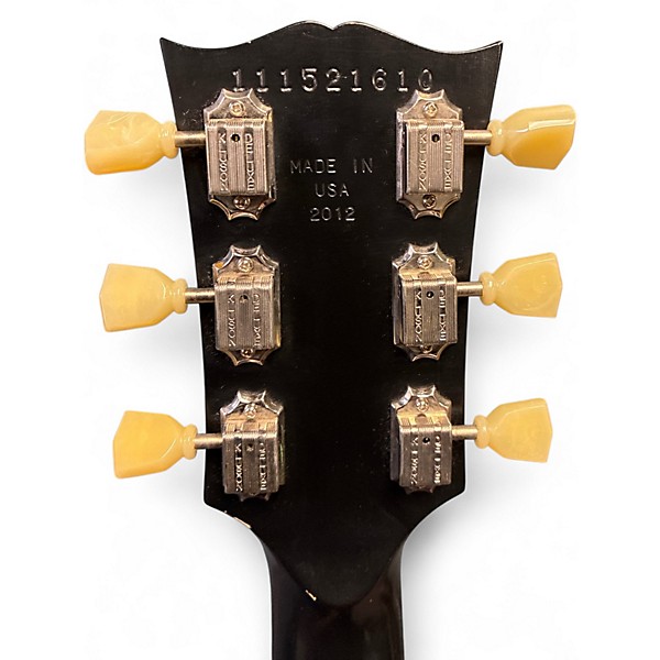 Used 2012 Gibson Les Paul Studio 70s Tribute Silverburst Solid Body Electric Guitar
