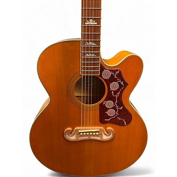 Used Epiphone J-200EC Studio Natural Acoustic Electric Guitar