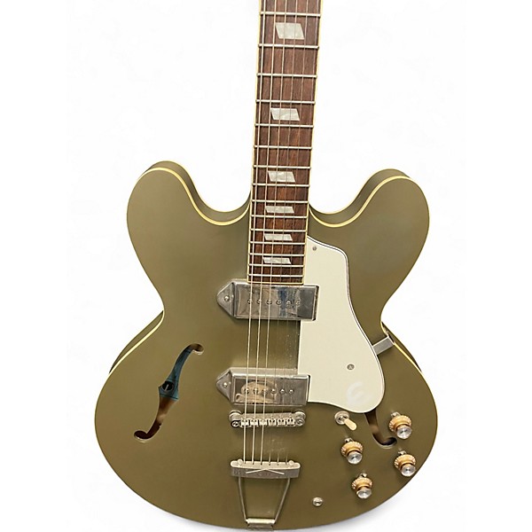 Used Epiphone Casino Worn Royal Olive Hollow Body Electric Guitar