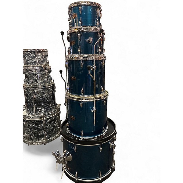 Used TAMA 5 Piece Imperialstar Hairline Blue Drum Kit