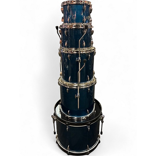 Used TAMA 5 Piece Imperialstar Hairline Blue Drum Kit