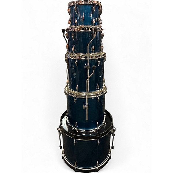 Used TAMA 5 Piece Imperialstar Hairline Blue Drum Kit