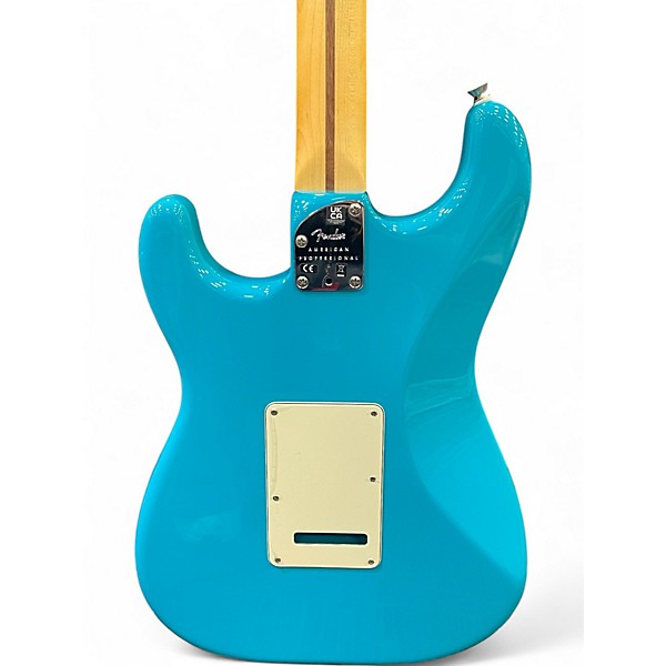 Used Fender American Professional II Stratocaster MIAMI BLUE Solid Body Electric Guitar