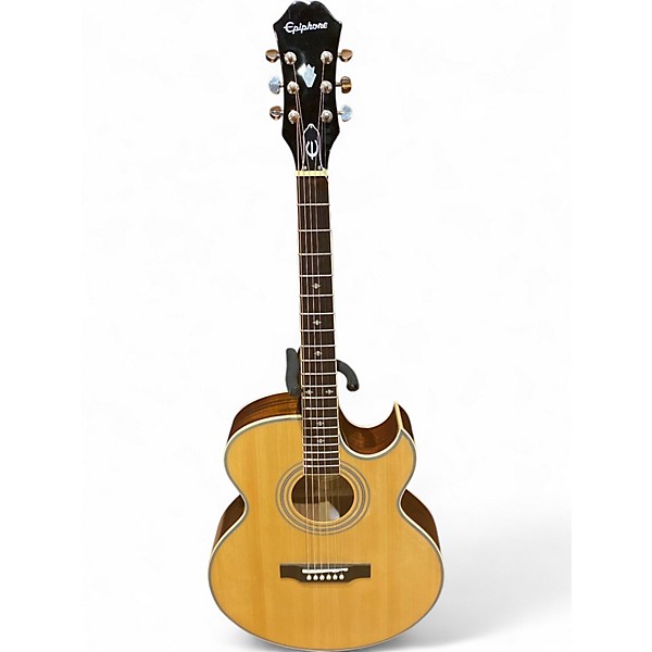 Used Epiphone PR5E Natural Acoustic Electric Guitar