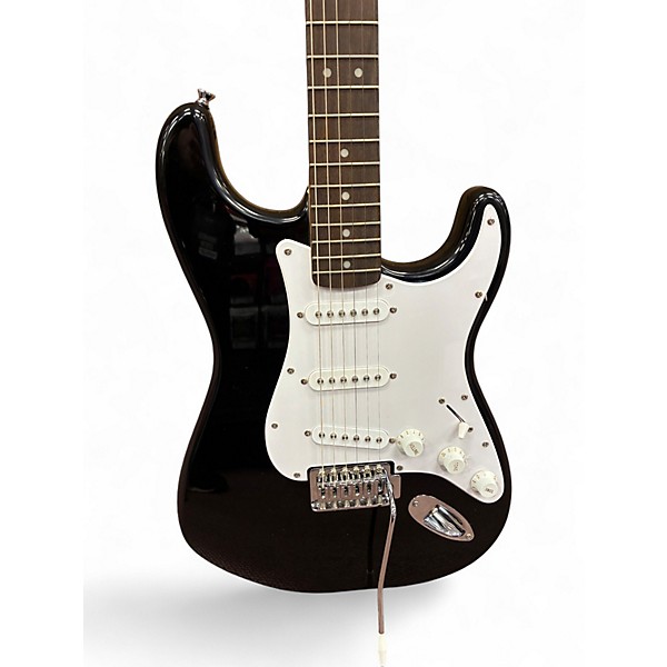 Used Squier Bullet Stratocaster Black Solid Body Electric Guitar