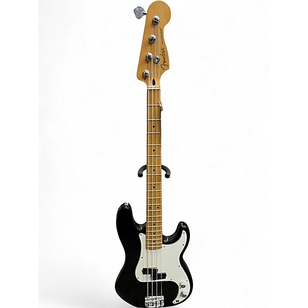Used Fender Player Precision Bass Black Electric Bass Guitar