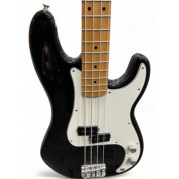 Used Fender Player Precision Bass Black Electric Bass Guitar