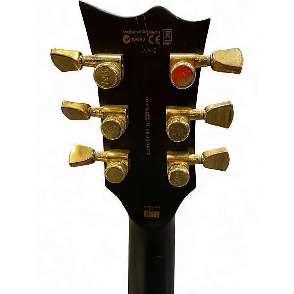 Used ESP EC1000 Black and Gold Solid Body Electric Guitar