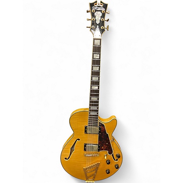 Used D'Angelico EX-SS Yellow Tiger Hollow Body Electric Guitar