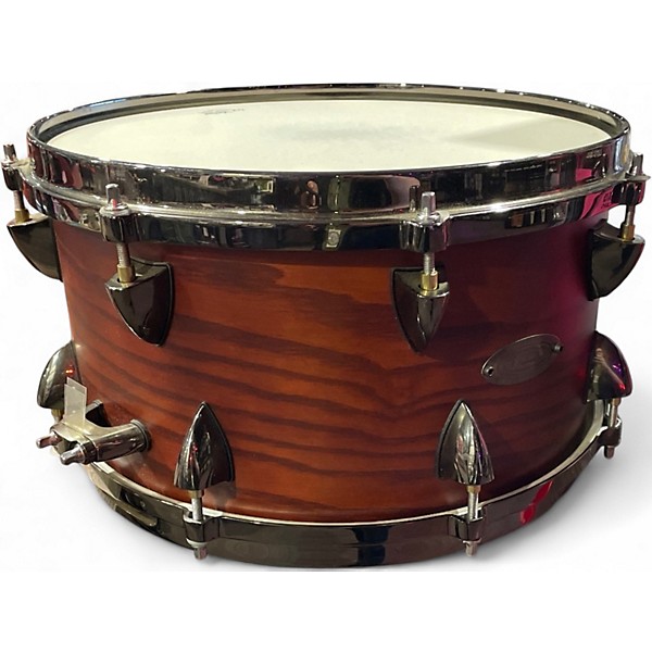Used Orange County Drum & Percussion 7X13 maple ash snare drum chestnut matte Drum
