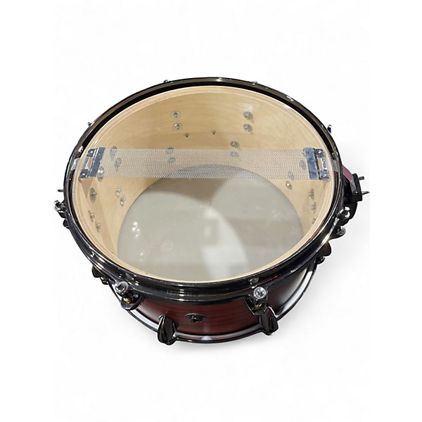 Used Orange County Drum & Percussion 7X13 maple ash snare drum chestnut matte Drum