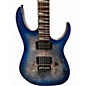 Used Ibanez RGRT621DPB Blue Lagoon Burst Flat Solid Body Electric Guitar