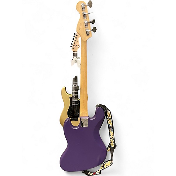Used Squier Affinity Jazz Bass Purple Electric Bass Guitar