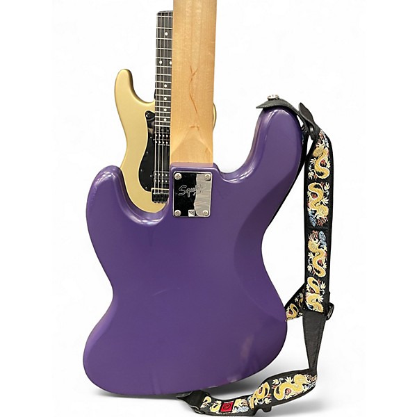 Used Squier Affinity Jazz Bass Purple Electric Bass Guitar