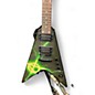 Used Washburn ANARCHY V WV16GBG1 BLACK AND GREEN Solid Body Electric Guitar