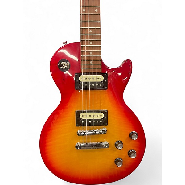 Used 2021 Epiphone Les Paul Studio LT Heritage Cherry Sunburst Solid Body Electric Guitar