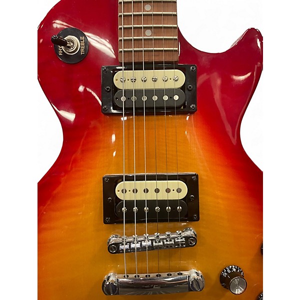 Used 2021 Epiphone Les Paul Studio LT Heritage Cherry Sunburst Solid Body Electric Guitar