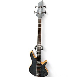 Used Schecter Guitar Research Charles Berthoud CB-4 See Thru Black Stain Electric Bass Guitar