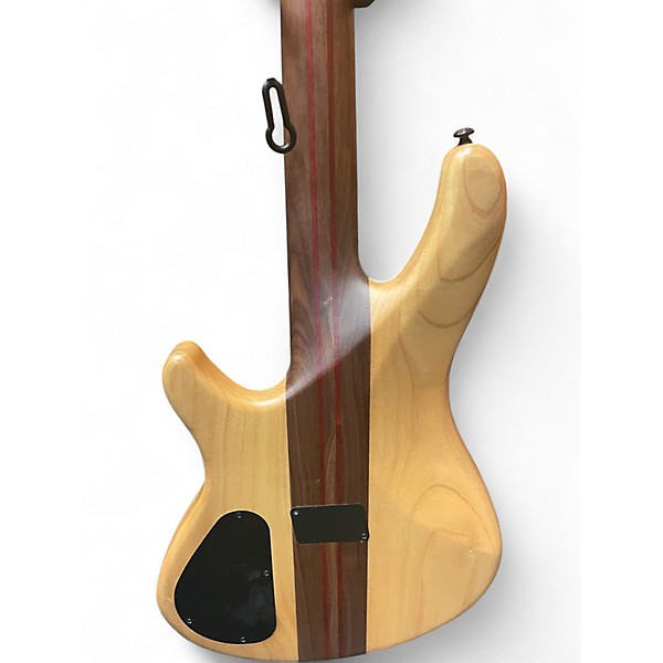 Used Schecter Guitar Research Charles Berthoud CB-4 See Thru Black Stain Electric Bass Guitar